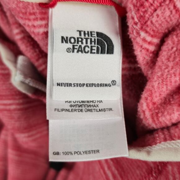The North Face Jacket Womens Large Polartec ThermalPro Red Full Zip Hoodie - Picture 12 of 16